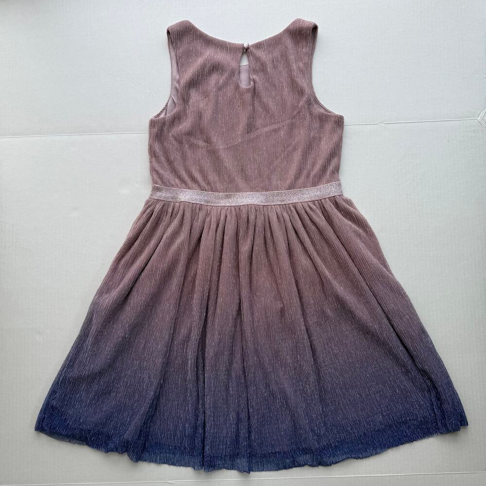 Lilt Girls 14 Purple Blue Ombre Sparkle Sleeveless Party Special Occasion Dress